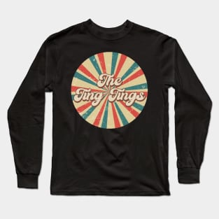 Circle Design Ting Proud Name Birthday 70s 80s 90s Styles Long Sleeve T-Shirt